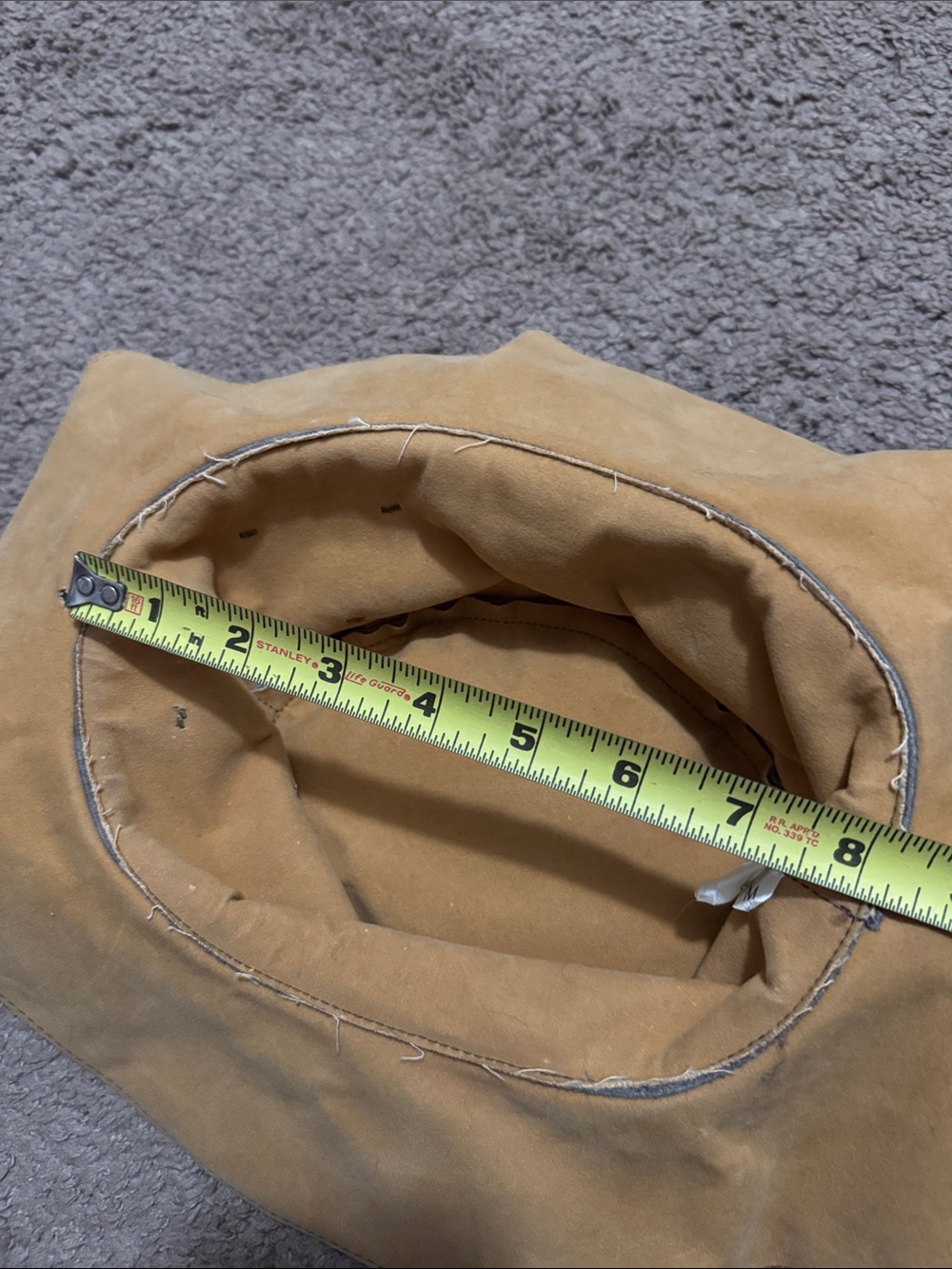 Vintage Handmade Genuine Leather Hat-Made in Mexico-Gray Suede-Wmns Sz M-EUC - Picture 16 of 16